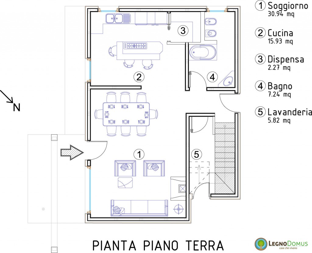 Piantina casa moderna free progetto casa piantine render for Casa moderna pianta